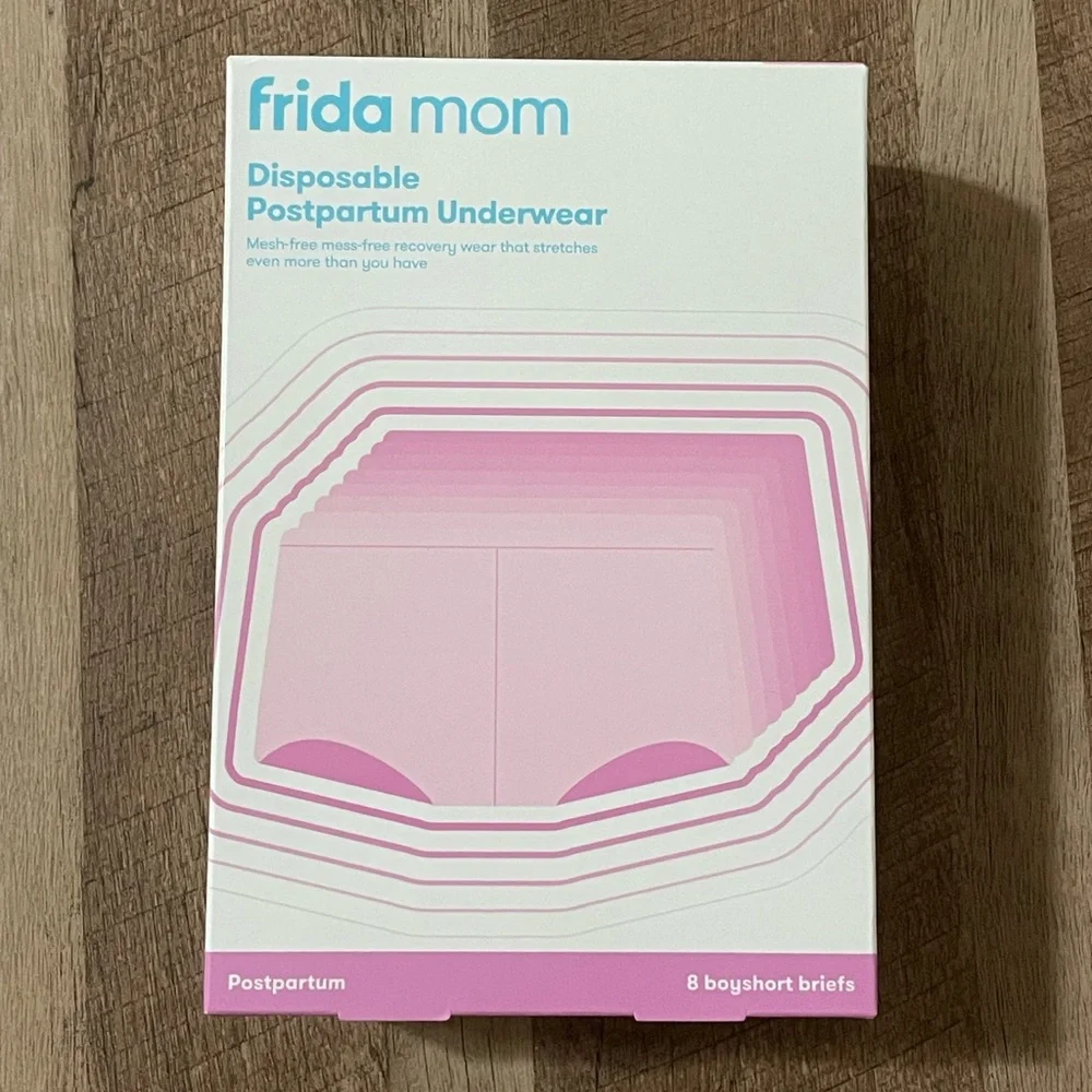 Frida mom disposable postpartum boyshort underwear 8 count